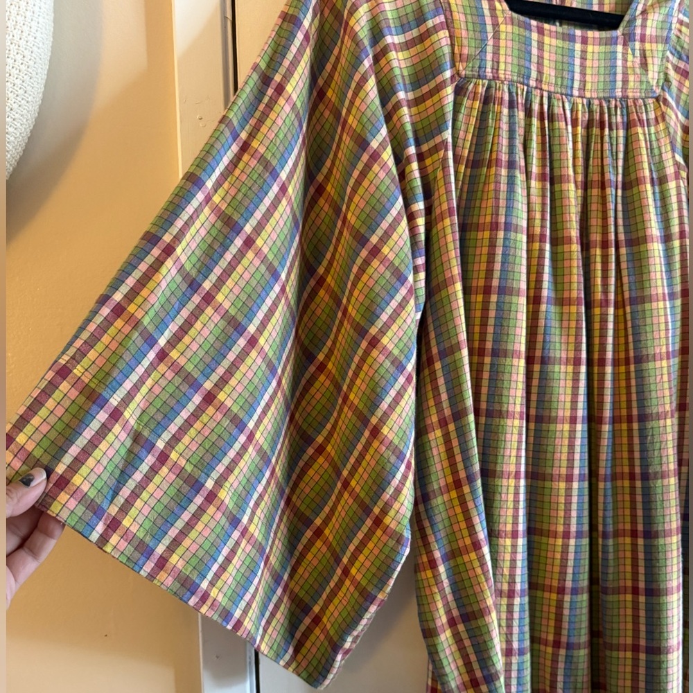 Doen Calder Dress in Rainbow Plaid - Picture 7 of 10